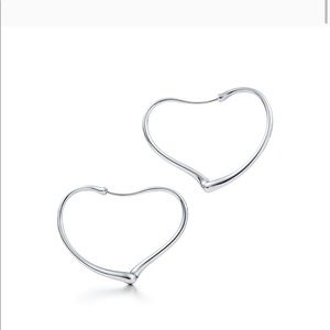 Authentic Open Heart Hoop Earrings